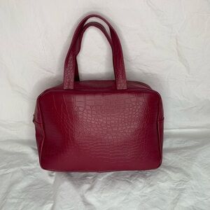 mini bag NWOT faux leather top handles